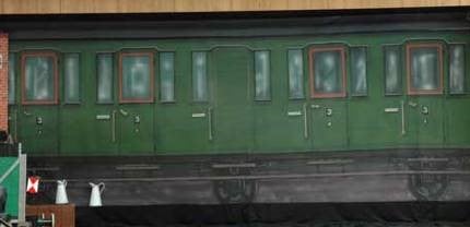 Orient Express Kulisse, Zug, Bahn, Eisenbahn, Bühnendekoration, Orientalisch – 2