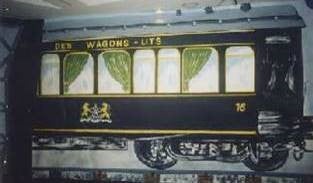 Zug, Zugwagen Abteil - Kulisse
