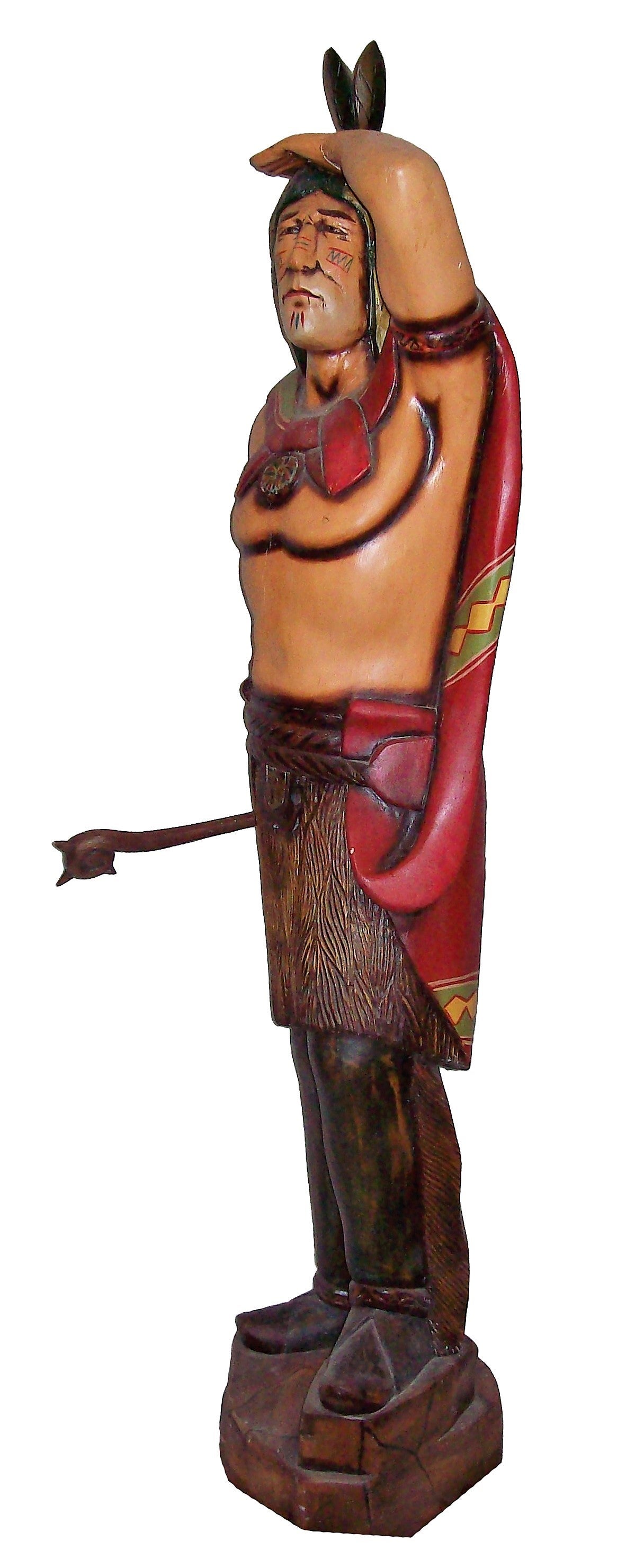Indianer - Figur, Holz, Western, Wüste, Ureinwohner – 3