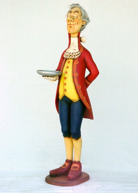 Englischer Butler Figur, England, London, Diener