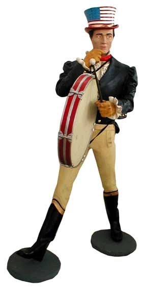 Jonny Whisky - Figur lebendgroß - mit Trommel, USA, Amerika – 2