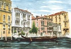 Venedig Kulissen - verschiedene Motive, Italien, Venezianisch, Gondel