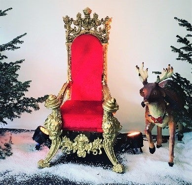 Thron - Stuhl - Weihnachtlich - Weihnachten - Sitz - Barock - Sessel - Weihnachtsthron – 2