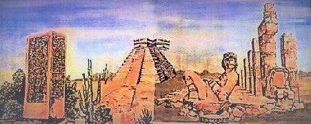 Inka Tempel Kulisse, Dschungel, Bühne – 2