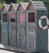 Strandkabine, Kabine, Umkleidekabine, Umkleide, Norddeutsch