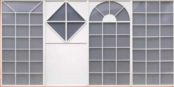 Fensterfront Kulisse - Fenster - Bühnenhintergrund - Dekoration - Event