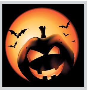Halloween Kulissen, Bühnenbild, Kürbis, Schloss, Gruselschloss – 4