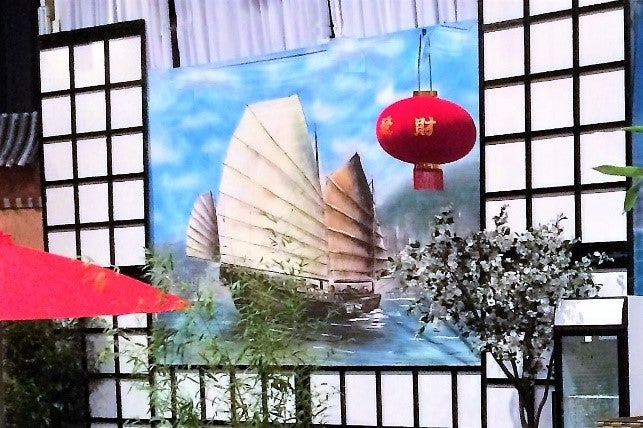 Japan Dschunken Kulisse, Schiff, Segelschiff – 2