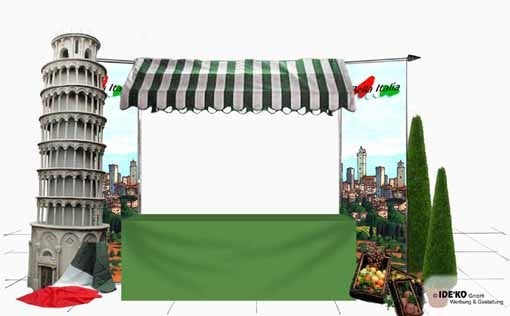 Marktstand, Verkaufshütte, Buffetstand – 3