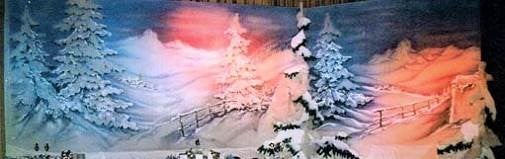 Weihnachten Kulisse, Schnee, Schneelandschaft, Wintertraum