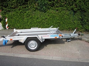 Motorradanhänger / Motorradtransporter / Smart-Transportanhänger / Quad Anhänger / für 3 drei große Motorräder 100 Kmh zulassung