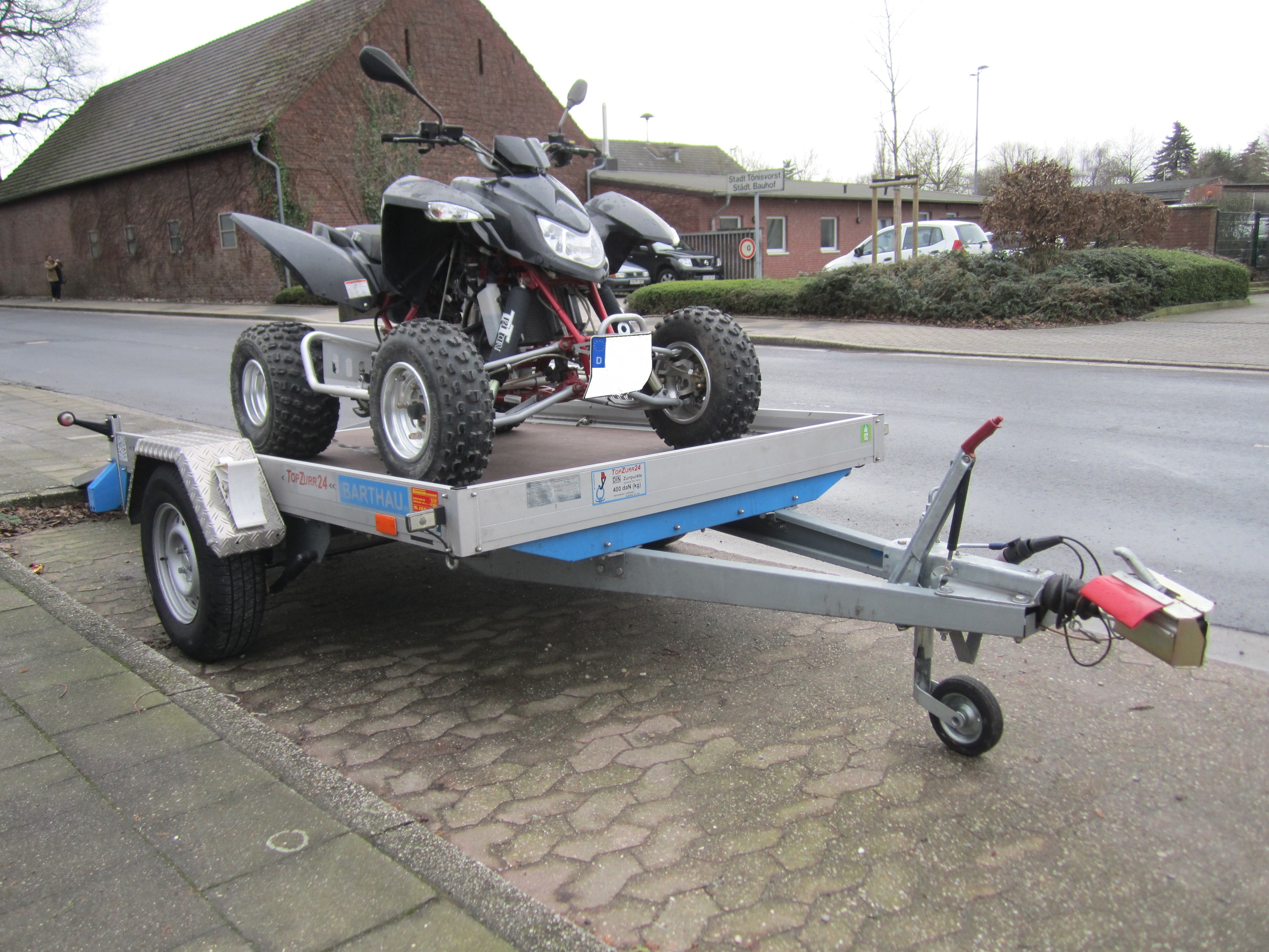 Motorradanhänger / Motorradtransporter / Smart-Transportanhänger / Quad Anhänger / für 3 drei große Motorräder 100 Kmh zulassung – 3