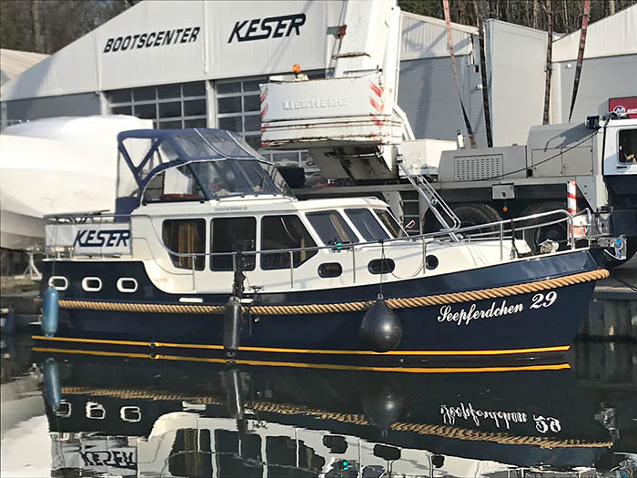 Motoryacht Seepferdchen 29 (Gruno 30) mieten – 2+2 Pers., ab Werder, ab 799 €/Woche – 4