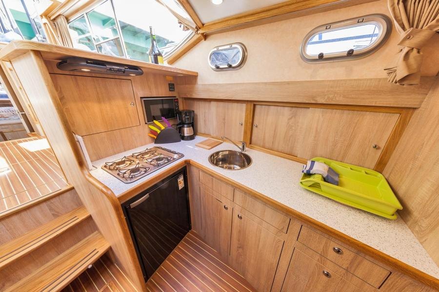 Motoryacht Seepferdchen 51 (Hollandia 44) mieten – 6+2 Pers., ab Werder, ab 1.999 €/Woche