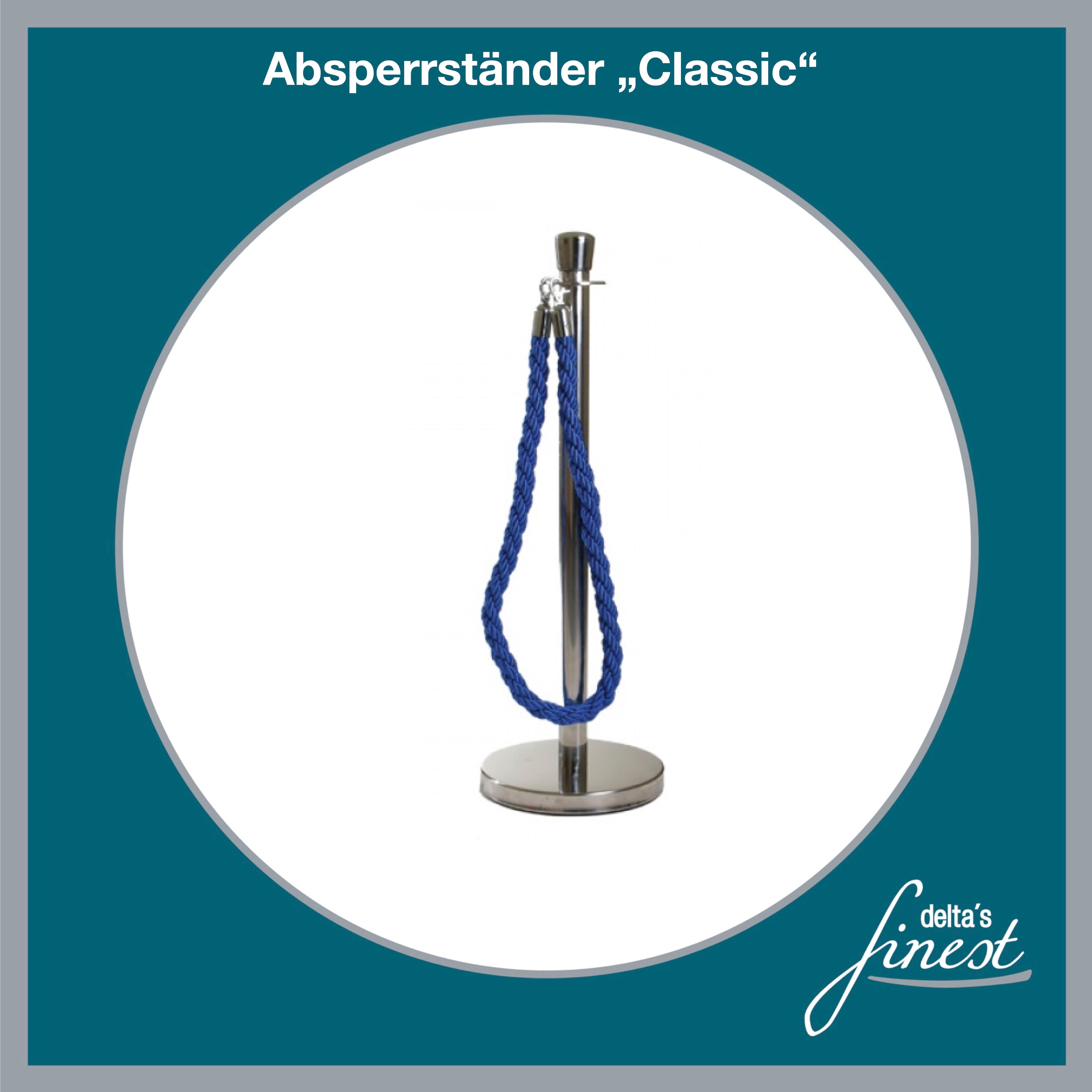 Absperrband, Absperrständer, Absperrungen, Tensator, Absperrkordel, Messe-Band, Personenleitsystem – 2