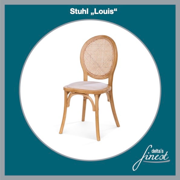 Stuhl Louis // Holzstuhl // der elegante & rustikale Holzstuhl mit verschiedenen Kissen