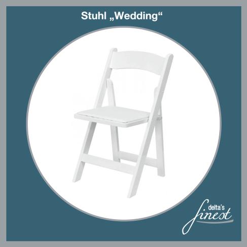 Stuhl Wedding // weißer Hochzeitsstuhl // Trau-Stuhl // der stylische weiße Klapp-Stuhl