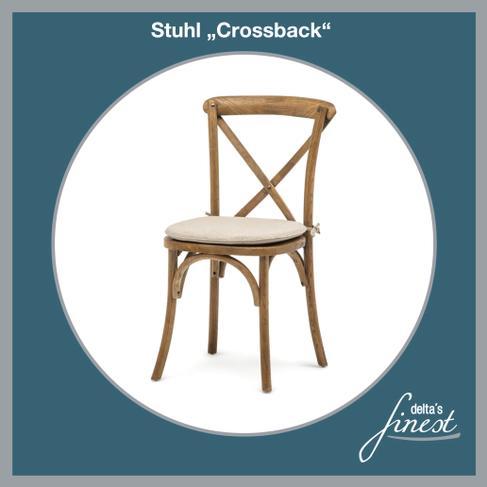 Stuhl Crossback / Stuhl X Back // Holzstuhl // der rustikale Holzstuhl im Vintage-Look