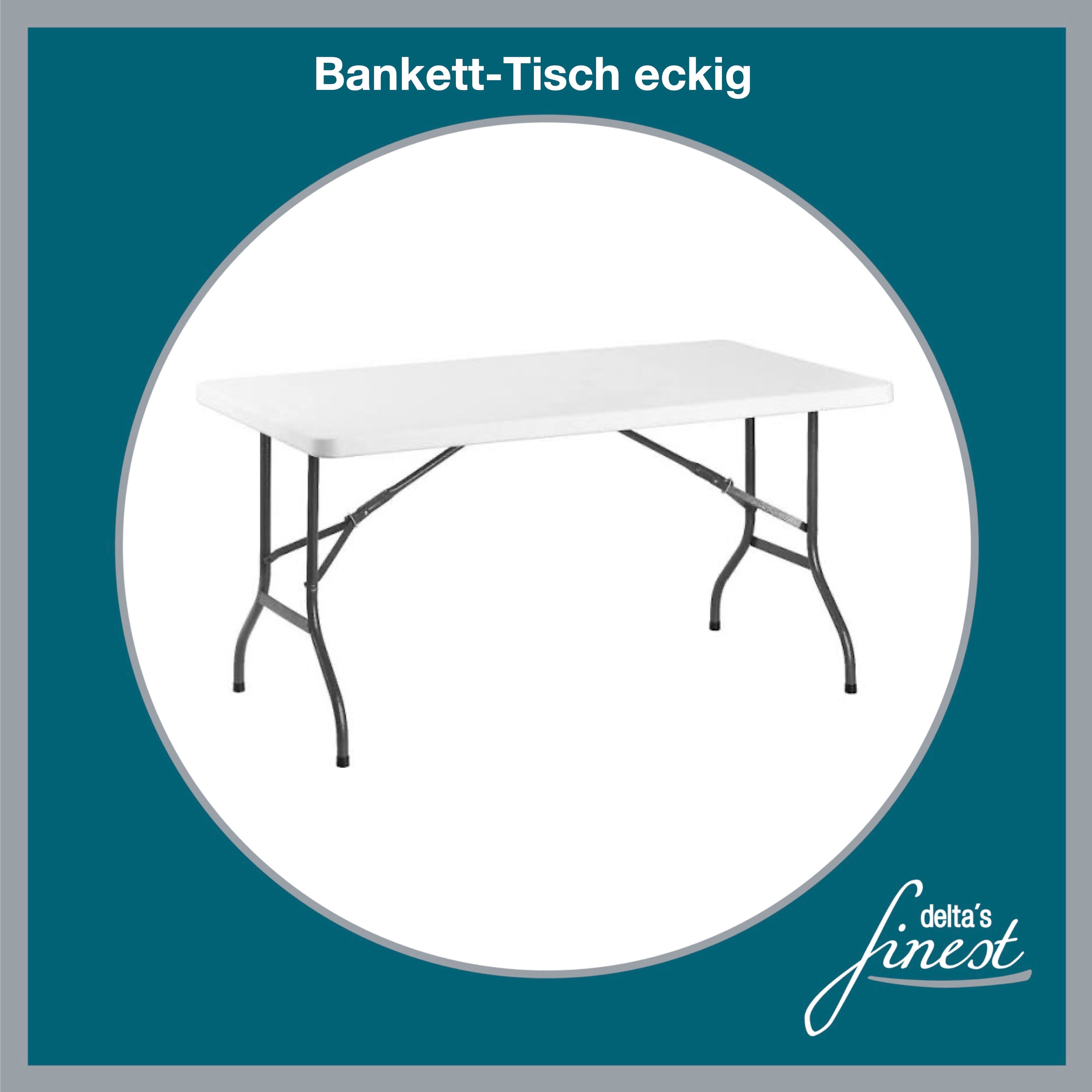Bankett-Tisch // Tisch // Event-Tisch // Buffet-Tisch // Eckiger Tisch // Runder Tisch // Klapptisch – 2