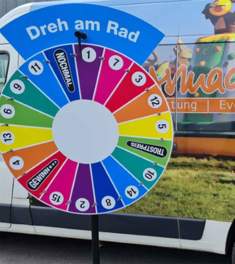 Glücksrad (De Luxe) mieten bei Der Spassmacher
