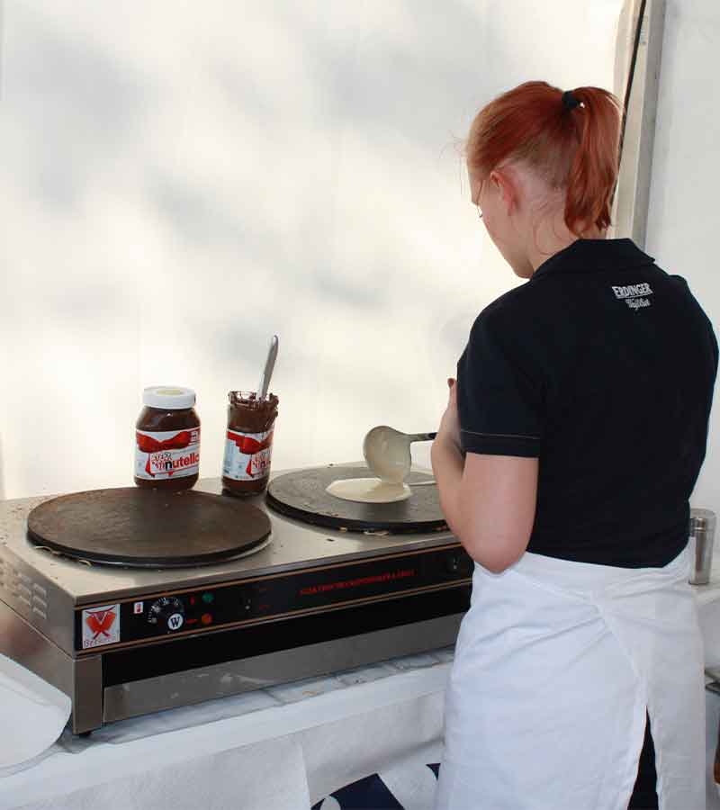 Crèpesstand im Marktstand mieten bei Der Spassmacher