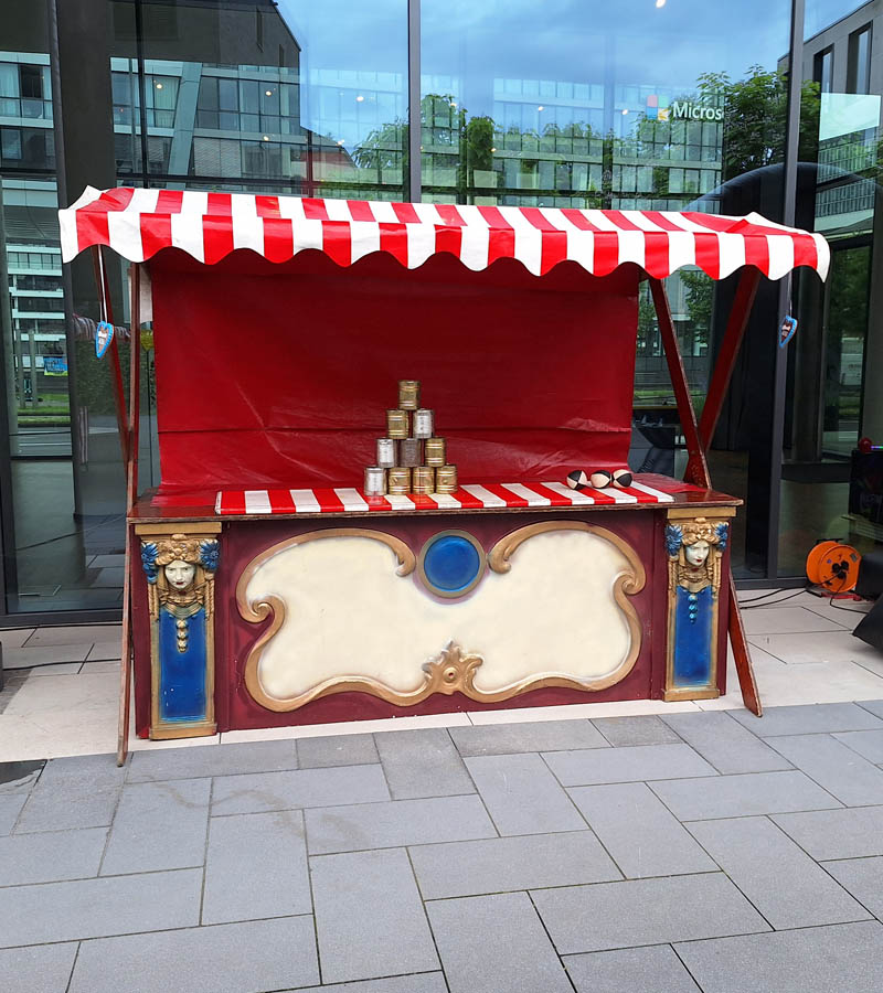 Dosenwurfstand (nostalgisch de luxe) mieten bei Der Spassmacher