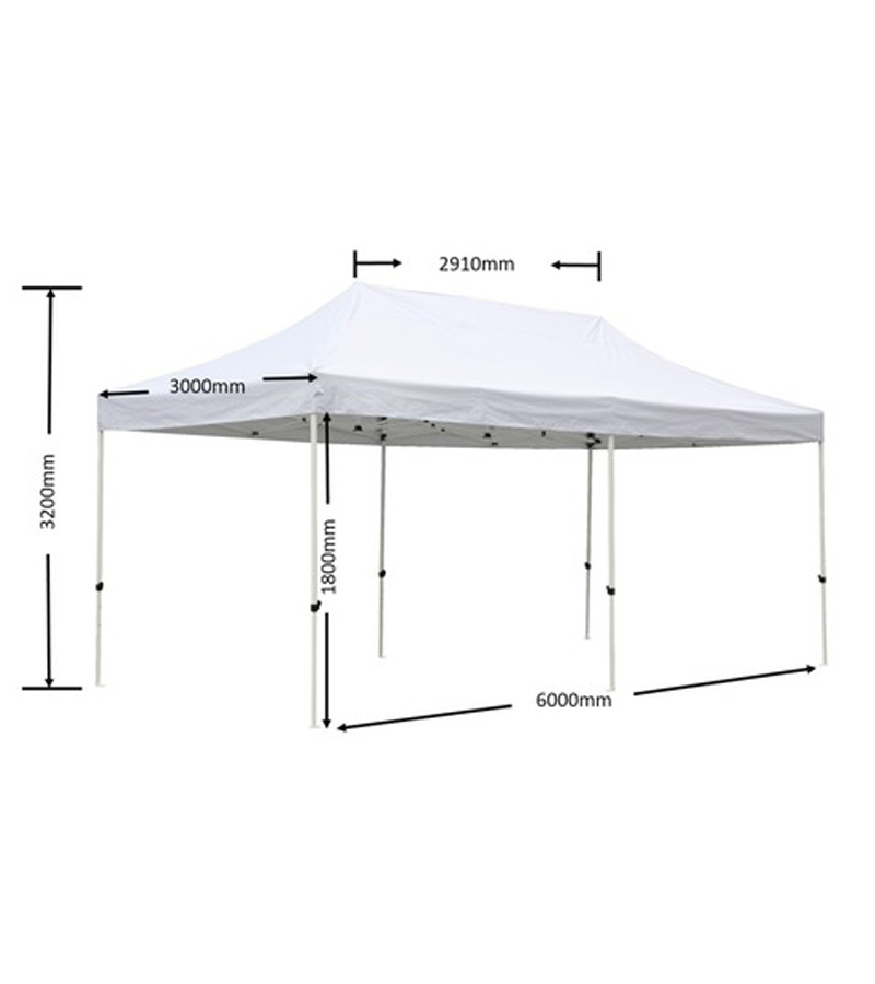 Falt Pavillion weiss mieten bei Der Spassmacher