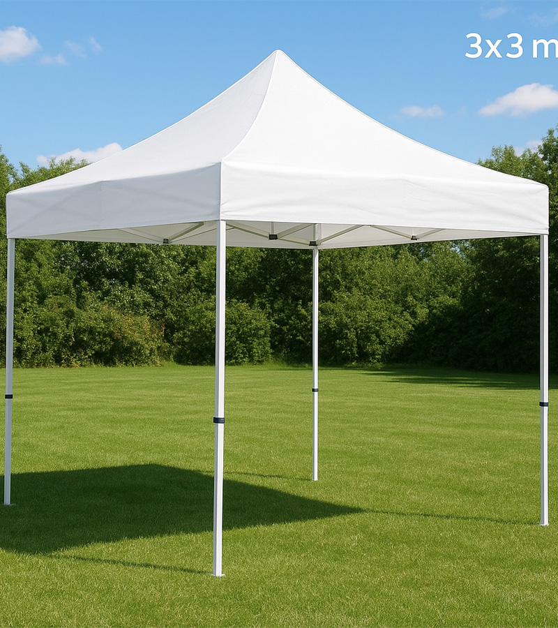Falt Pavillion weiss mieten bei Der Spassmacher