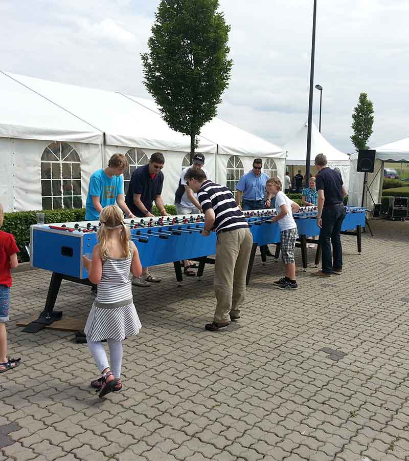 Fussball 22 Personen Kicker mieten bei Der Spassmacher