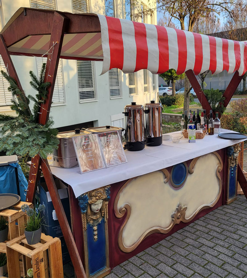 Marktstand nostalgisch De luxe mieten bei Der Spassmacher