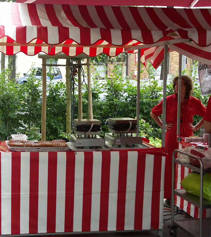 Marktstand nostalgisch klein mieten bei Der Spassmacher