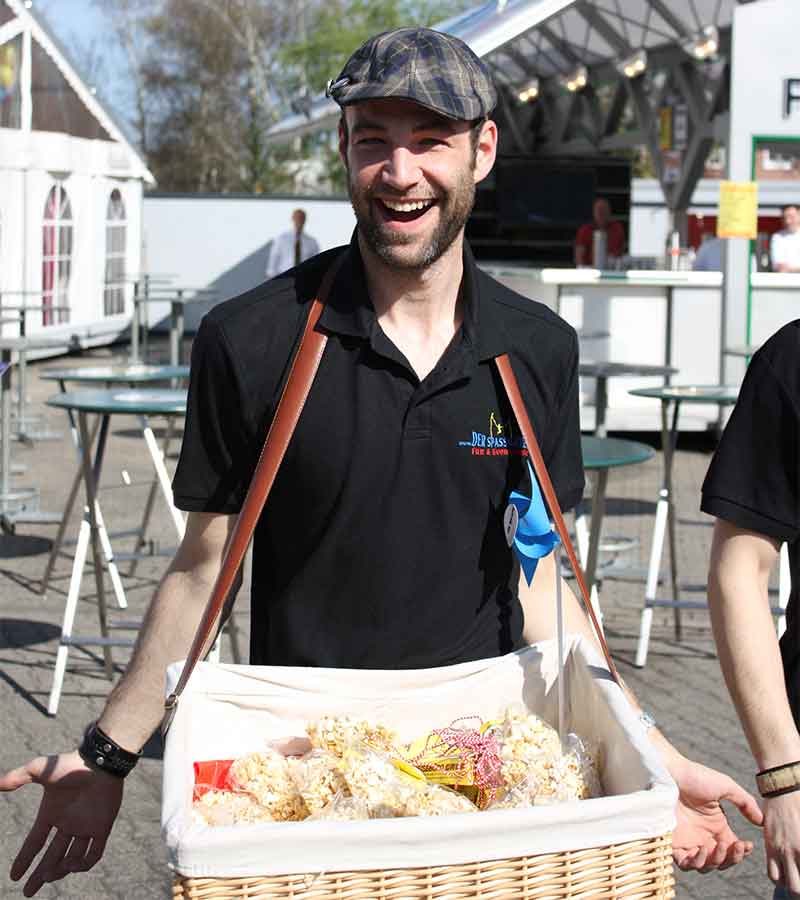 Bauchladen mieten bei Der Spassmacher