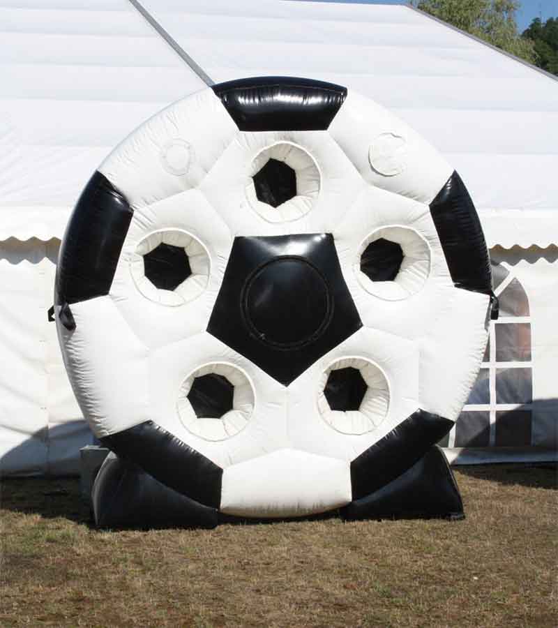 Fussball Torwand rund-stehend mieten bei Der Spassmacher