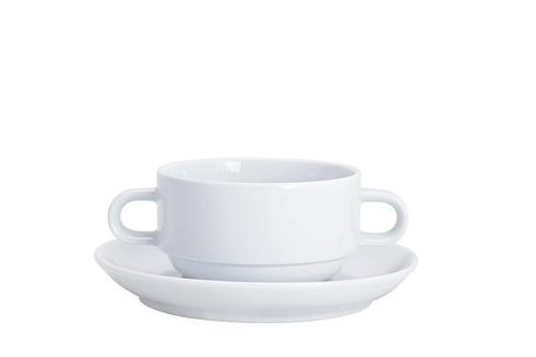 Tasse - Suppentasse mit Untertasse, 0,25l - Kahla - Serie System Plus- inkl. Reinigung