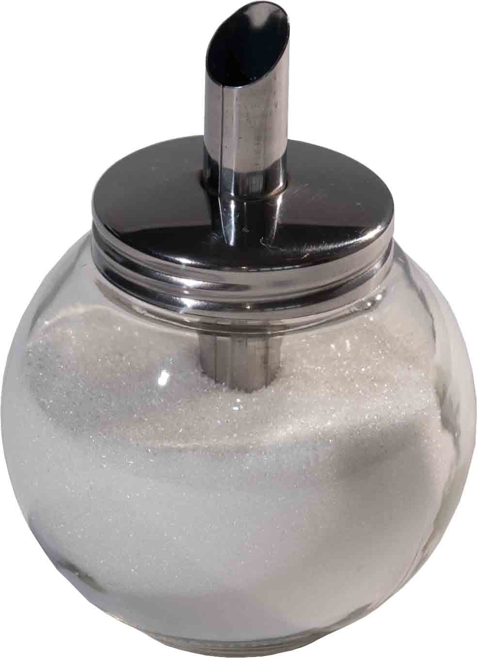 Zuckerstreuer - Streuer - Glas - inkl. Reinigung