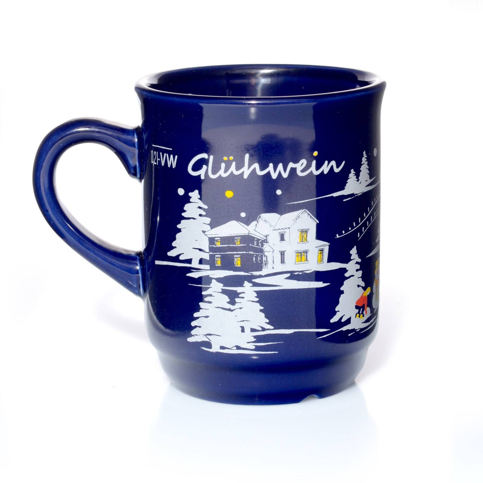 Glühweinbecher - Glühweintasse - 0,24l - blau