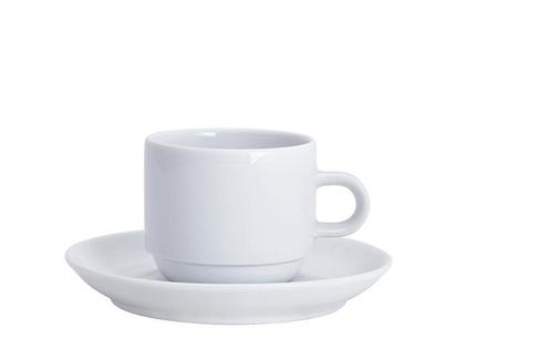 Tasse - Cappuccinotasse mit Untertasse, 0,25l - Kahla - Serie System Plus - inkl. Reinigung