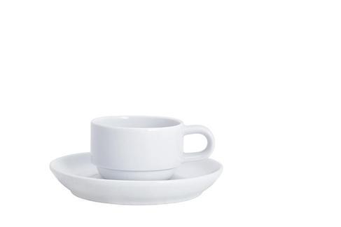 Tasse - Espressotasse mit Untertasse, 0,09l - Kahla - Serie System Plus - inkl. Reinigung