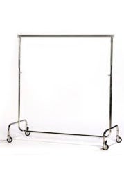 Kleiderständer, chrom, 150-220cm, rollbar