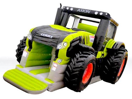 Hüpfburg XXL mit Spiele Center "TRAKTOR" mieten
