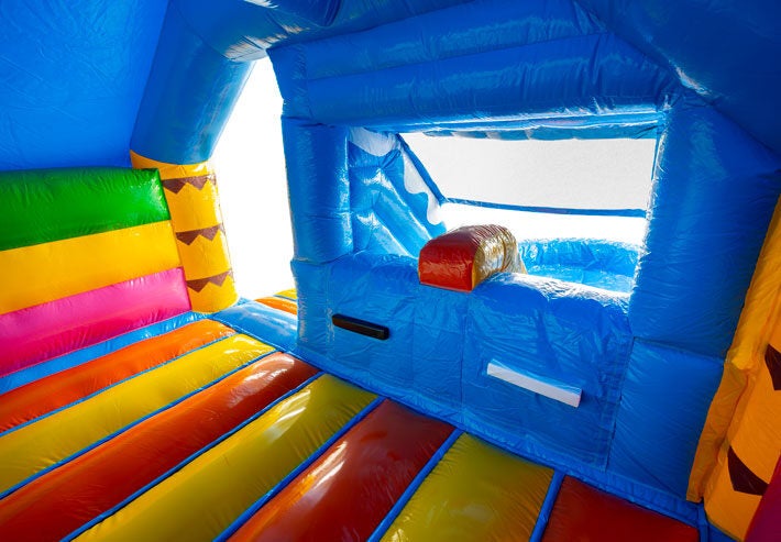 Hüpfburg Sommerparty mit Rutsche mieten – 4