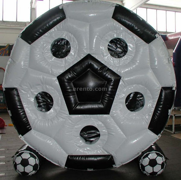 FUSSBALLRAD | AUFBLASBARE TORWAND | FUSSBALLTOR | TORSCHEIBE