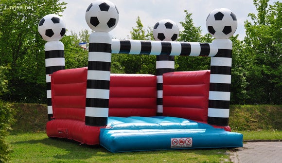 Fußball-Hüpfburg - Hüpfburg Fußball mieten