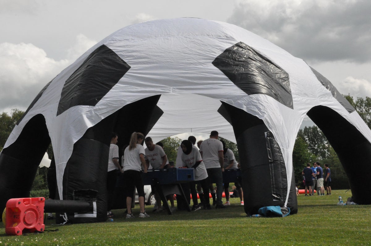 Fußballdome - aufblasbares Zelt - Airdome mieten – 3
