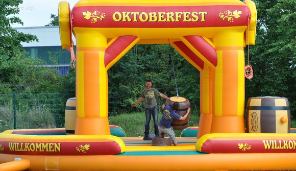Fass-Schleudern in Oktoberfestoptik - Schleuder-Fass mieten – 3
