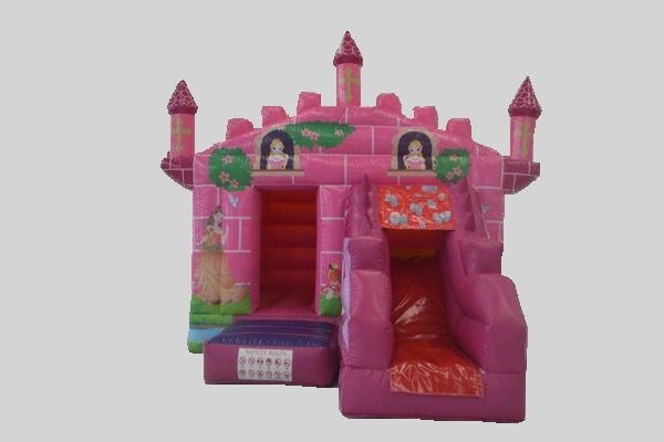 Burgfräulein - pinke Hüpfburg mieten – 3