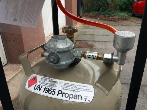 Gas-Heizpilz, Heizstrahler komplett incl. Gasflasche – 3