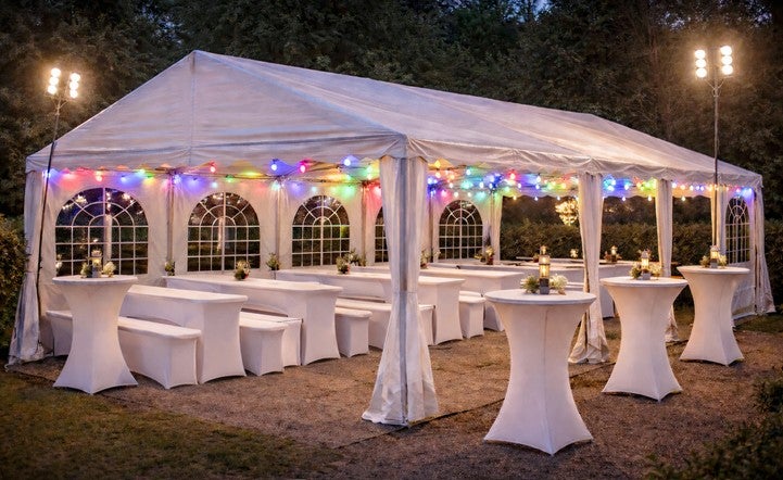 Partyzelt  4 x 8 mtr., Festzelt, Zelt, Pavillon, mit Platz für bis zu 64 Personen – 3