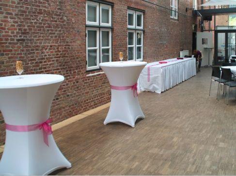 Bistrotisch, Stehtisch Ø 70 oder 85 cm Husse und Beleuchtung möglich – 3