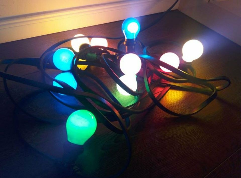 Lichterkette 10 mtr bunte Glühbirnen in Hamburg mieten – – 3